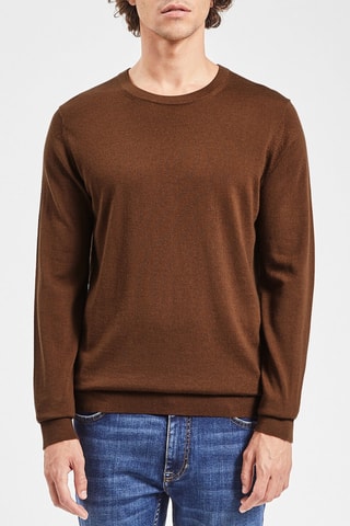 Pull en mérinos - Camel