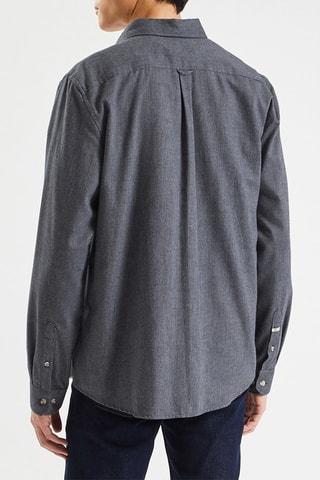 Chemise regular - Bleu foncé chiné