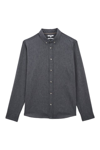 Chemise regular - Bleu foncé chiné