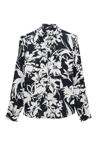 Chemise regular - Bleu marine et noir