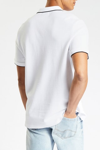 Polo regular en coton biologique - Blanc