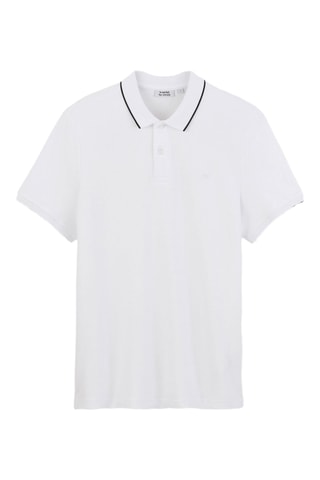 Polo regular en coton biologique - Blanc