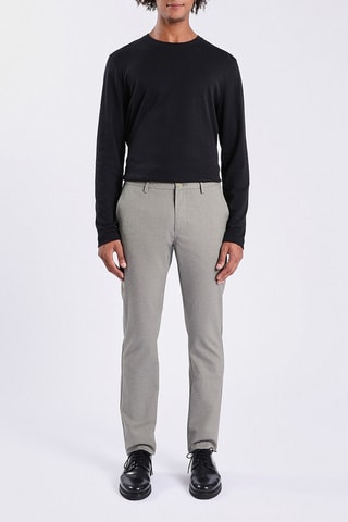 Pantalon slim - Gris clair 