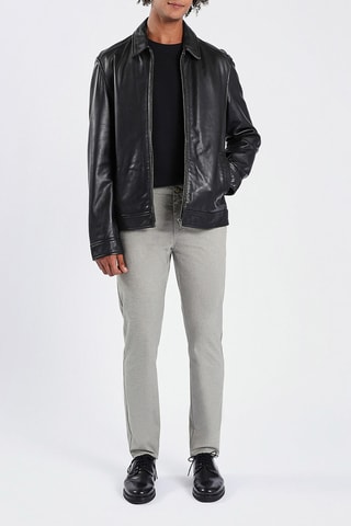 Pantalon slim - Gris clair 