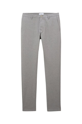 Pantalon slim - Gris clair 