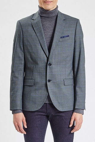 Veste en laine Gris chiné