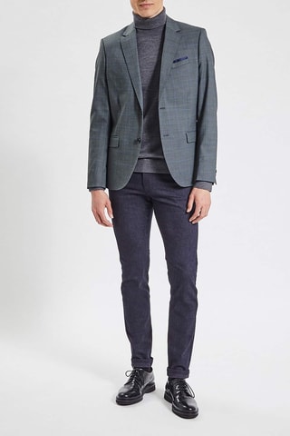 Veste en laine Gris chiné
