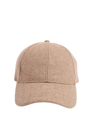 Casquette en laine Beige
