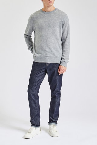 Pull en laine et cachemire Gris clair chiné