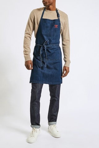 Tablier en jean Bleu marine