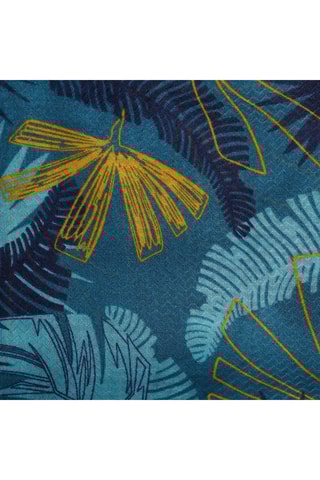 Echarpe Bleu et moutarde
