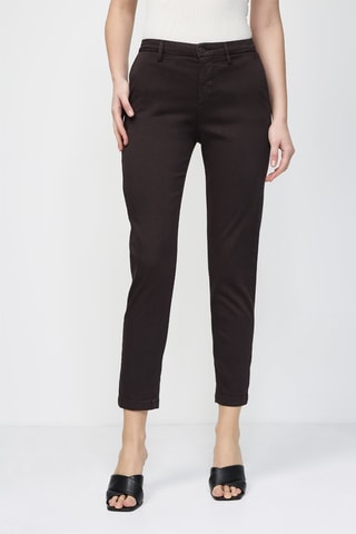 Pantalon slim Bettie - Marron foncé