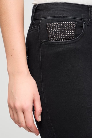 Pantalon cigarette Faaby Cigarette Crop - Gris foncé