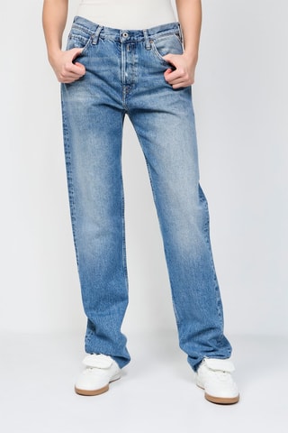 Jean oversize Marillard Cuffed - Bleu