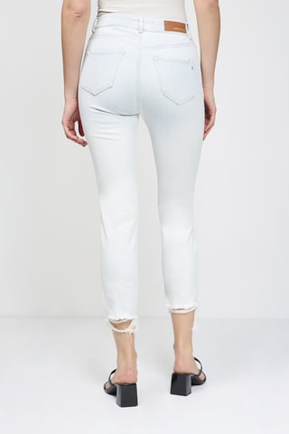 Jean cigarette Faaby Cigarette Crop - Bleu clair