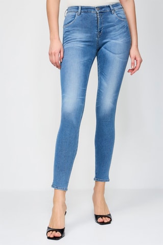 Jean skinny taille haute Stella - Bleu
