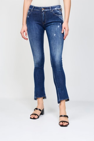 Jean Cropped Boot Dominiqli - Bleu foncé