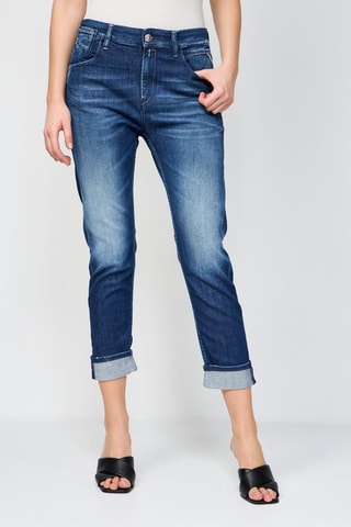 Jean Slim Boyfit Marty - Bleu foncé