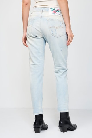 Jean Slim Boyfit Marty - Bleu clair