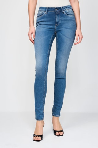 Jean taille haute skinny Luzien - Bleu