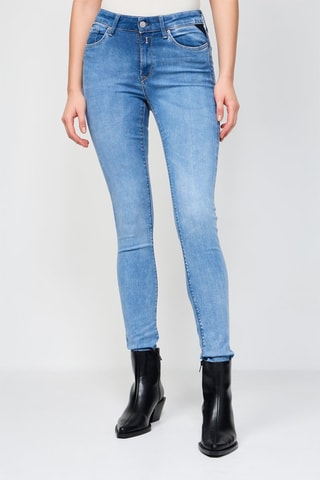 Jean taille haute skinny Luzien - Bleu clair