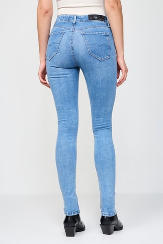 Jean taille haute skinny Luzien - Bleu clair