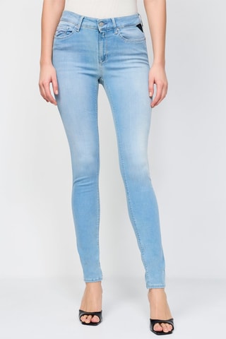 Jean taille haute skinny Luzien - Bleu clair