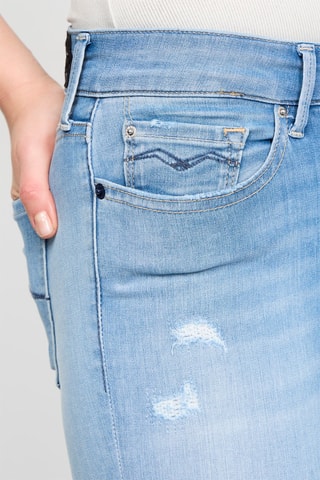Jean taille haute skinny Luzien - Bleu clair
