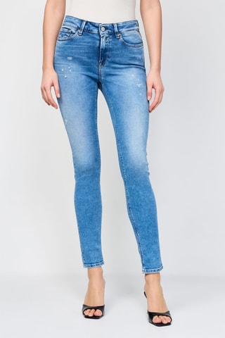 Jean taille haute skinny Luzien - Bleu