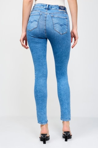 Jean taille haute skinny Luzien - Bleu
