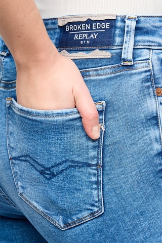 Jean taille haute skinny Luzien - Bleu