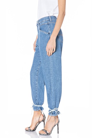 Jean taille haute Tapered  Zanha - Bleu