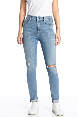 Jean taille haute Super Skinny Mjla - Bleu