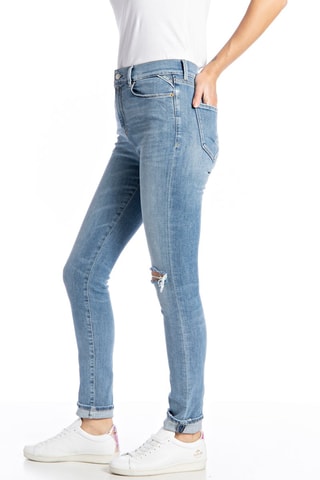 Jean taille haute Super Skinny Mjla - Bleu