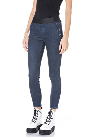 Jean taille haute Skinny Luzien Cozy - Bleu