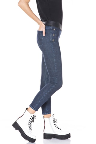 Jean taille haute Skinny Luzien Cozy - Bleu