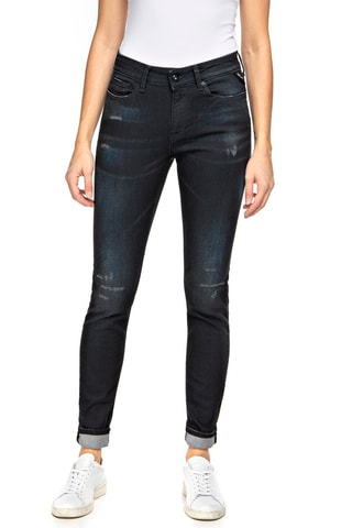 Jean Skinny taille haute Luzien - Bleu foncé
