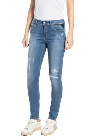 Jean Skinny taille haute Luzien - Bleu