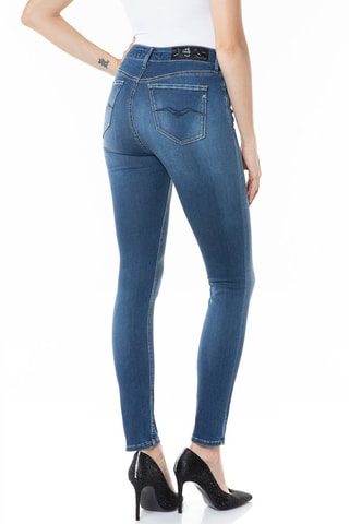 Jean Skinny taille haute Luzien - Bleu