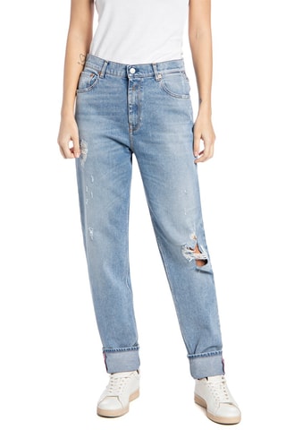 Jean taille haute Tapered Kiley - Bleu