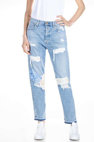 Jean taille basse Slouchy Leony - Bleu