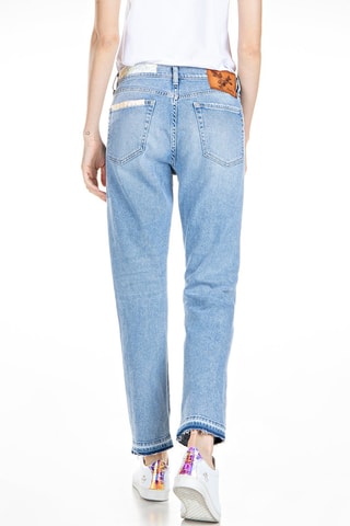 Jean taille basse Slouchy Leony - Bleu