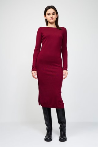 Robe en laine - Rouge