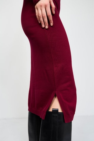 Robe en laine - Rouge