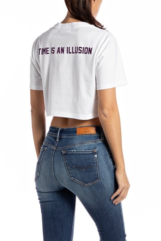 T-shirt cropped - Blanc