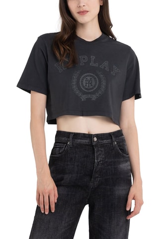 T-shirt cropped - Noir