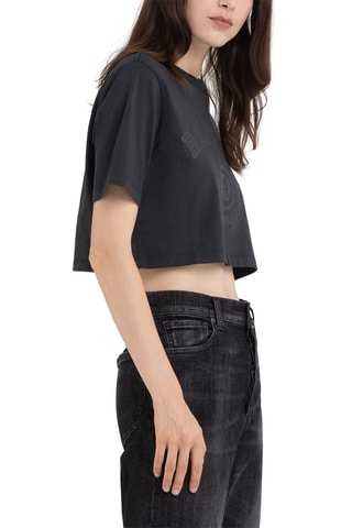T-shirt cropped - Noir
