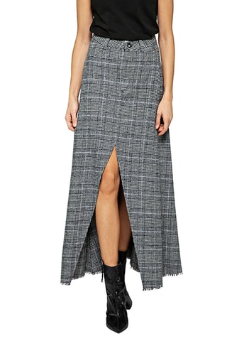 Jupe longue en laine - Gris