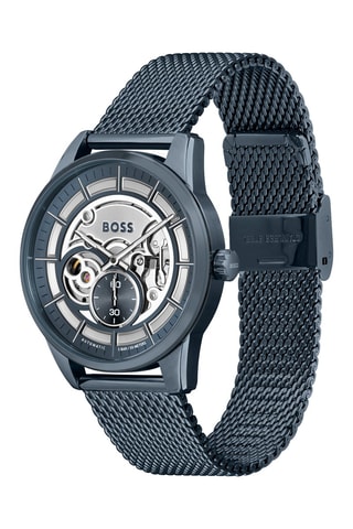 Montre automatique en acier - Bleu marine
