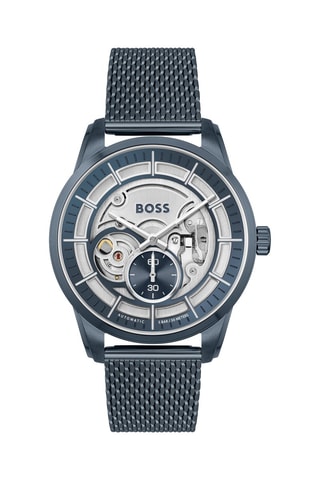 Montre automatique en acier - Bleu marine